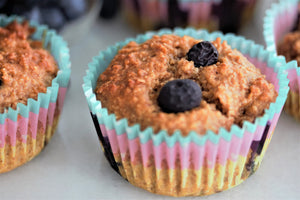 Blueberry Almond Butter Muffins