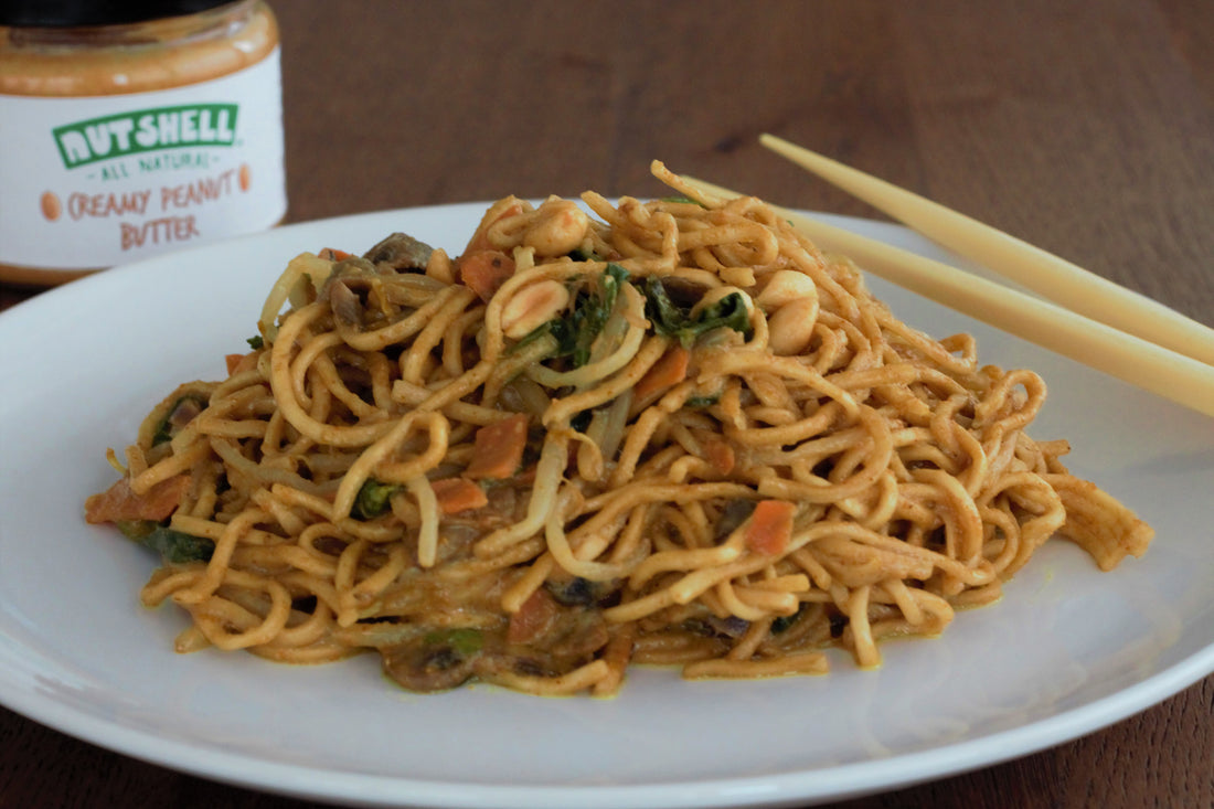 15 min Stir-Fry Noodles with Peanut Sauce