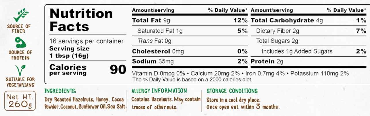 Creamy Chocolate Spread(260g)